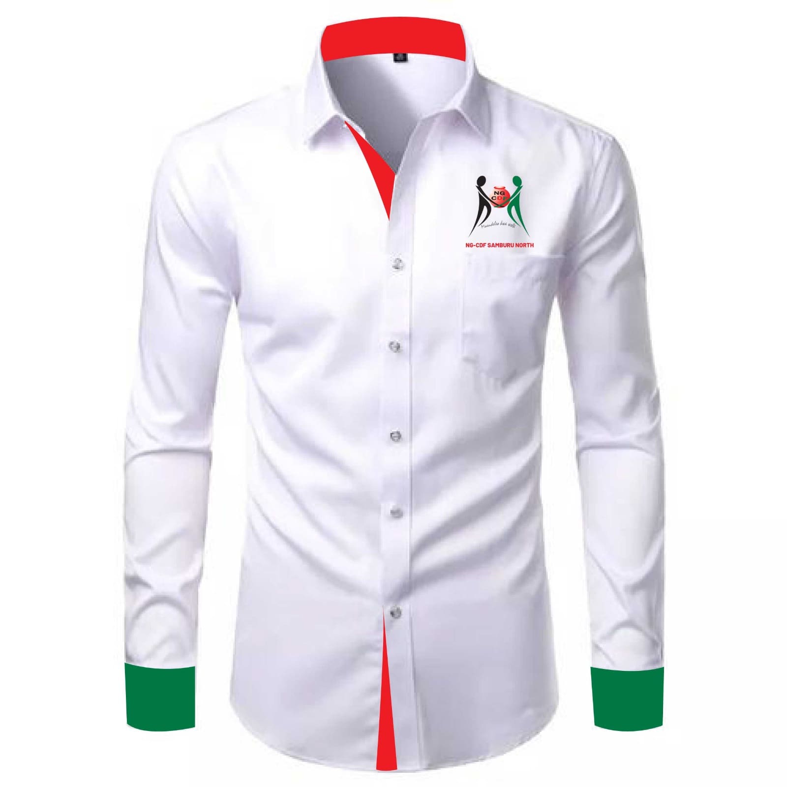 Custom-branded corporate apparel with embroidered company logo